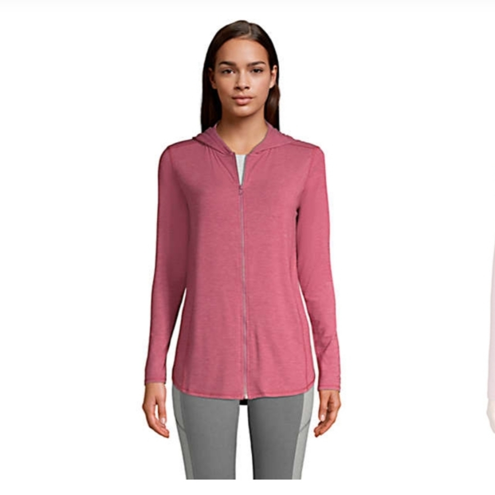 ❤ 🌲Lands end Long sleeved light hooded workout tunic